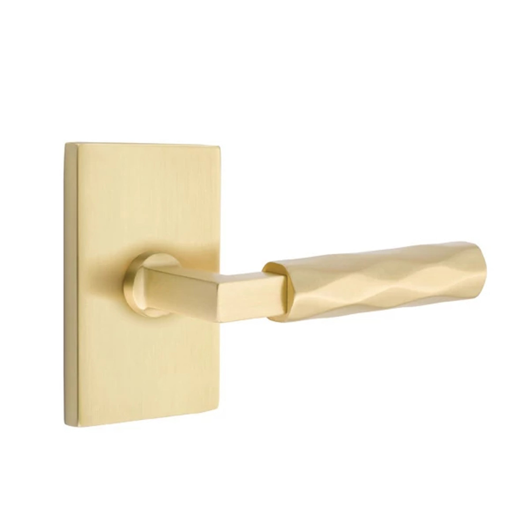 Latón Satinado · Modern Rectangular Rosette