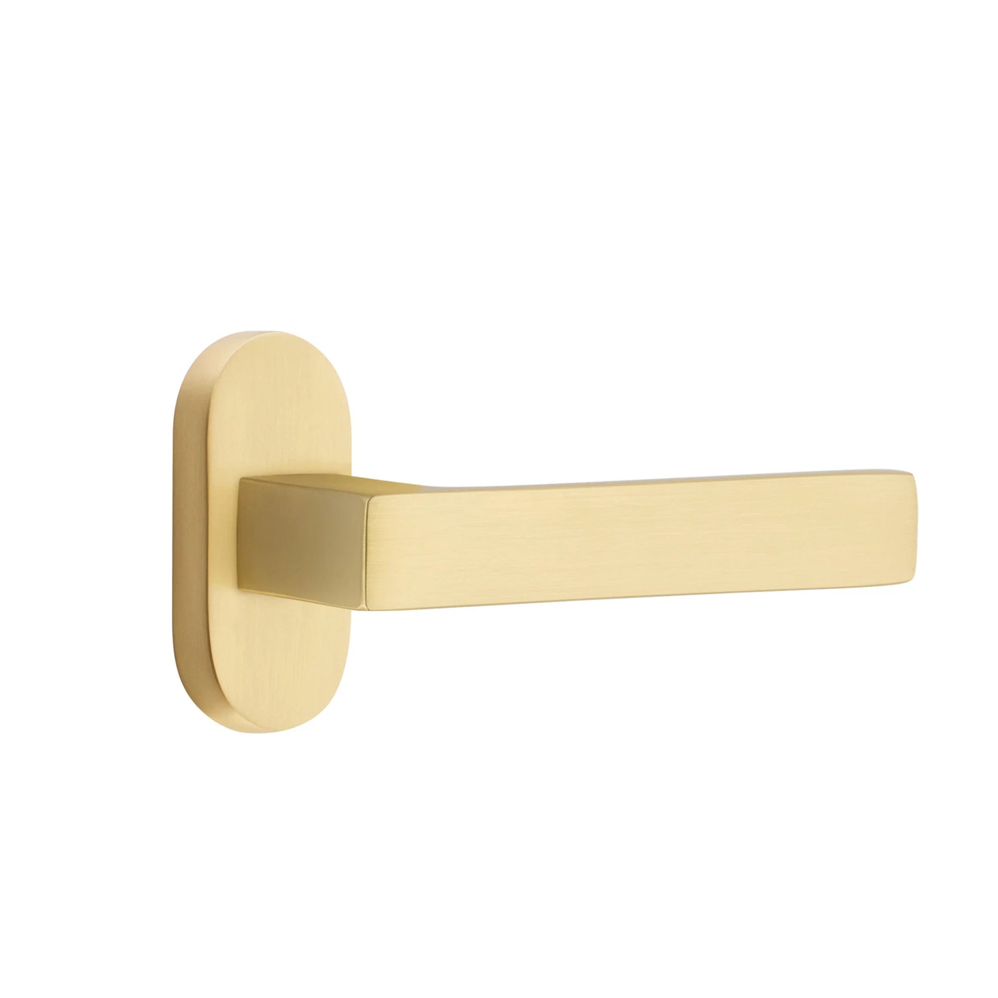 Latón Satinado · 1-1/2" x3" Oval Rosette