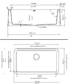specificaciones BLANCO IKON® 83.8 cm con mandil