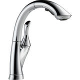 Delta Linden™ Llave extensible de una manija para cocina que usa el agua con eficiencia