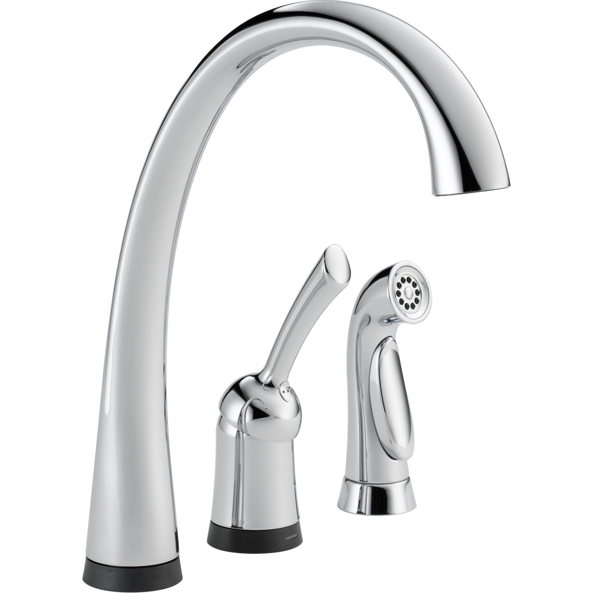 Delta Pilar® Llave de una manija para cocina con rociador y tecnología Touch2O
