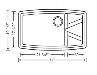 BLANCO PERFORMA™ CASCADE Super Single Bowl