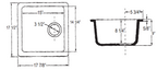 Allia Fireclay Single Bowl Bar/Food Prep Sink