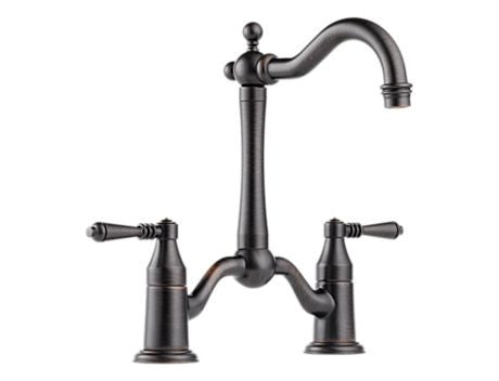 TRESA TWO HANDLE BRIDGE BAR/PREP FAUCET VENETIAN BRONZE