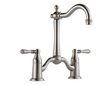 TRESA TWO HANDLE BRIDGE BAR/PREP FAUCET STAINLESS