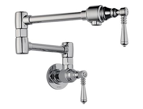 POTFILLERS TRADITIONAL POT FILLER - WALL MOUNT CHROME