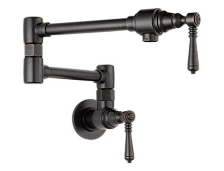 POTFILLERS TRADITIONAL POT FILLER - WALL MOUNT VENETIAN BRONZE