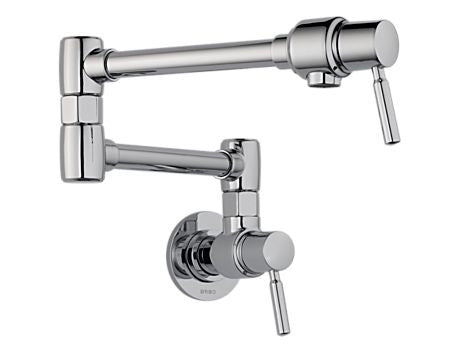 POTFILLERS EURO POT FILLER - WALL MOUNT CHROME