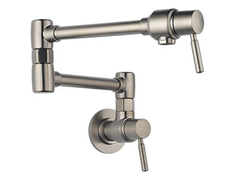 POTFILLERS EURO POT FILLER - WALL MOUNT STAINLESS