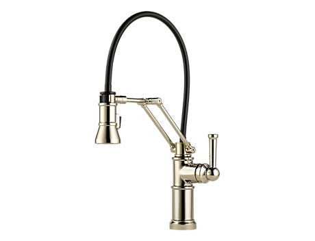 ARTESSO SINGLE HANDLE ARTICULATING ARM BRILLIANCE POLISHED NICKEL