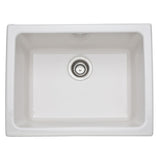 Allia Fireclay Single Bowl Undermount Kitchen Or Laundry Sink