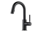 SOLNA SINGLE HANDLE PULL-DOWN BAR/PREP FAUCET MATTE BLACK 