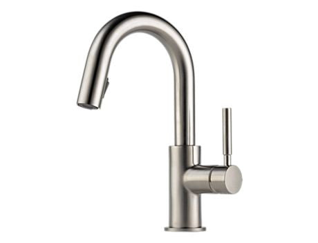 SOLNA SINGLE HANDLE PULL-DOWN BAR/PREP FAUCE T STAINLESS
