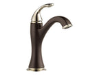 BRIZO CHARLOTTE SINGLE HANDLE LAVATORY COCOA BRONZE AND POLISHED NICKEL