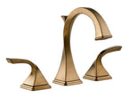 BRIZO VIRAGE TWO HANDLE WIDESPREAD LAVATORY FAUCET BRILLIANCE BRUSHED BRONZE