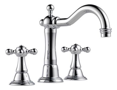 BRIZO TRESA TWO HANDLE WIDESPREAD LAVATORY FAUCET CHROME