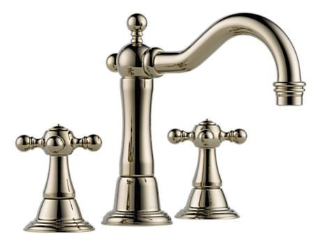 BRIZO TRESA TWO HANDLE WIDESPREAD LAVATORY FAUCET BRILLIANCE POLISHED NICKEL