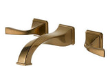 BRIZO VIRAGE TWO HANDLE WALL-MOUNT LAVATORY FAUCET BRILLIANCE BRUSHED BRONZE
