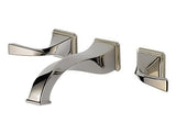 BRIZO VIRAGE TWO HANDLE WALL-MOUNT LAVATORY FAUCET BRILLIANCE POLISHED NICKEL