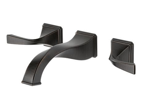 BRIZO VIRAGE TWO HANDLE WALL-MOUNT LAVATORY FAUCET VENETIAN BRONZE
