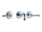 BRIZO TRESA TWO HANDLE WALL-MOUNT FAUCET CHROME