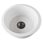Allia Fireclay Round Single Bowl Bar/Food Prep Sink