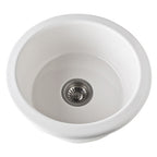 Allia Fireclay Round Single Bowl Bar/Food Prep Sink