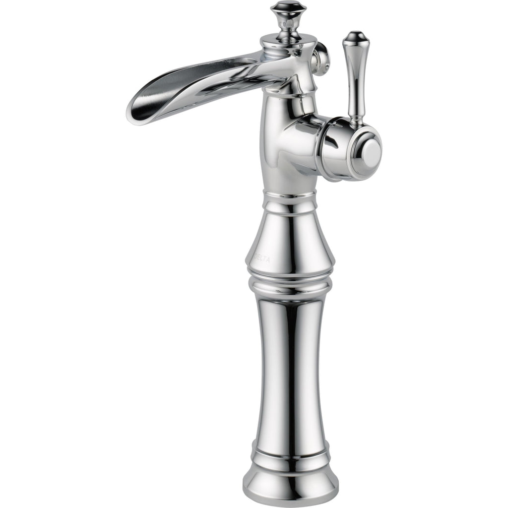 Delta Cassidy™ Llave Cassidy de un orificio y una manija con tubo de salida de canaleta y elevador
