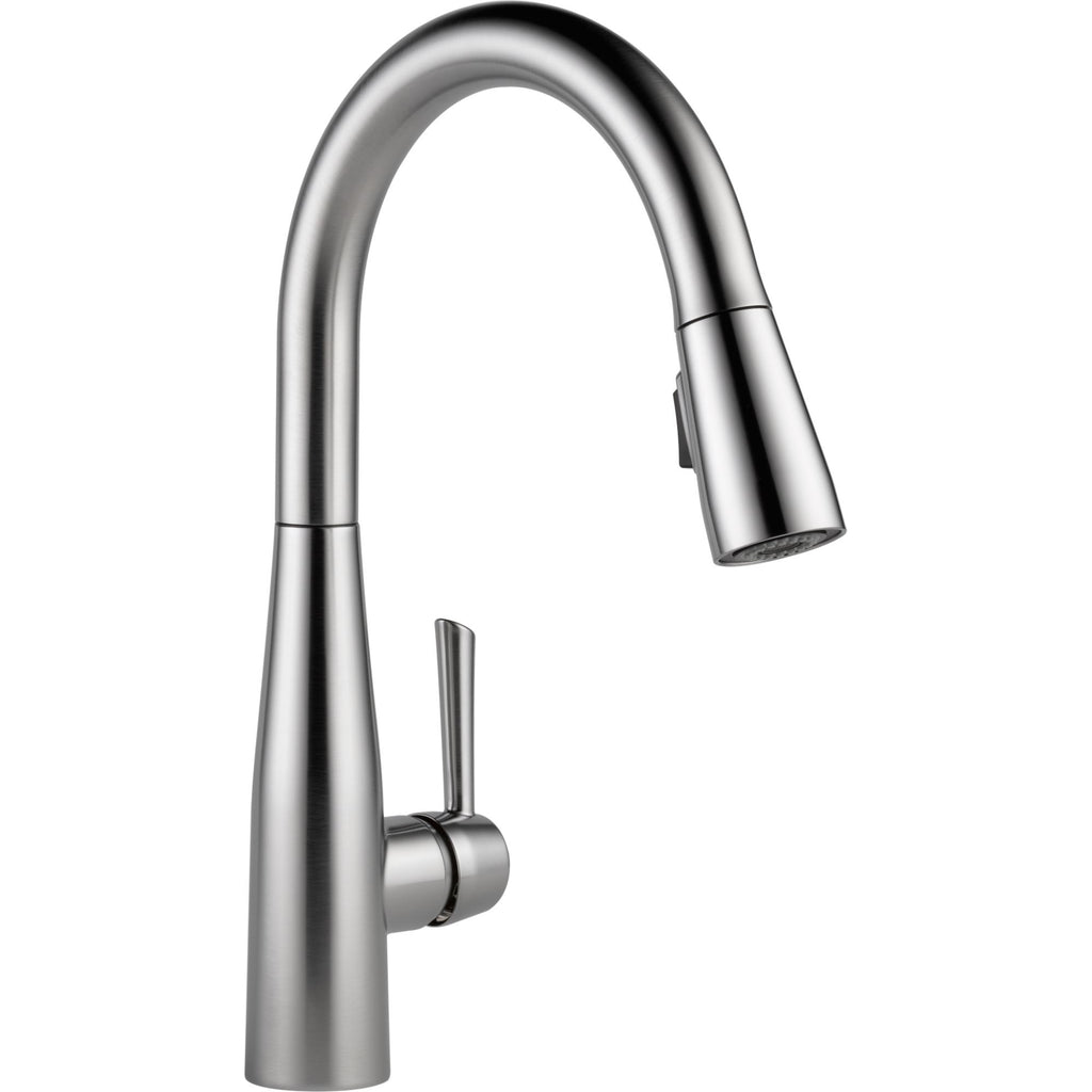 Delta Essa™ Llave de una manija con tubo de salida deslizable para cocina
