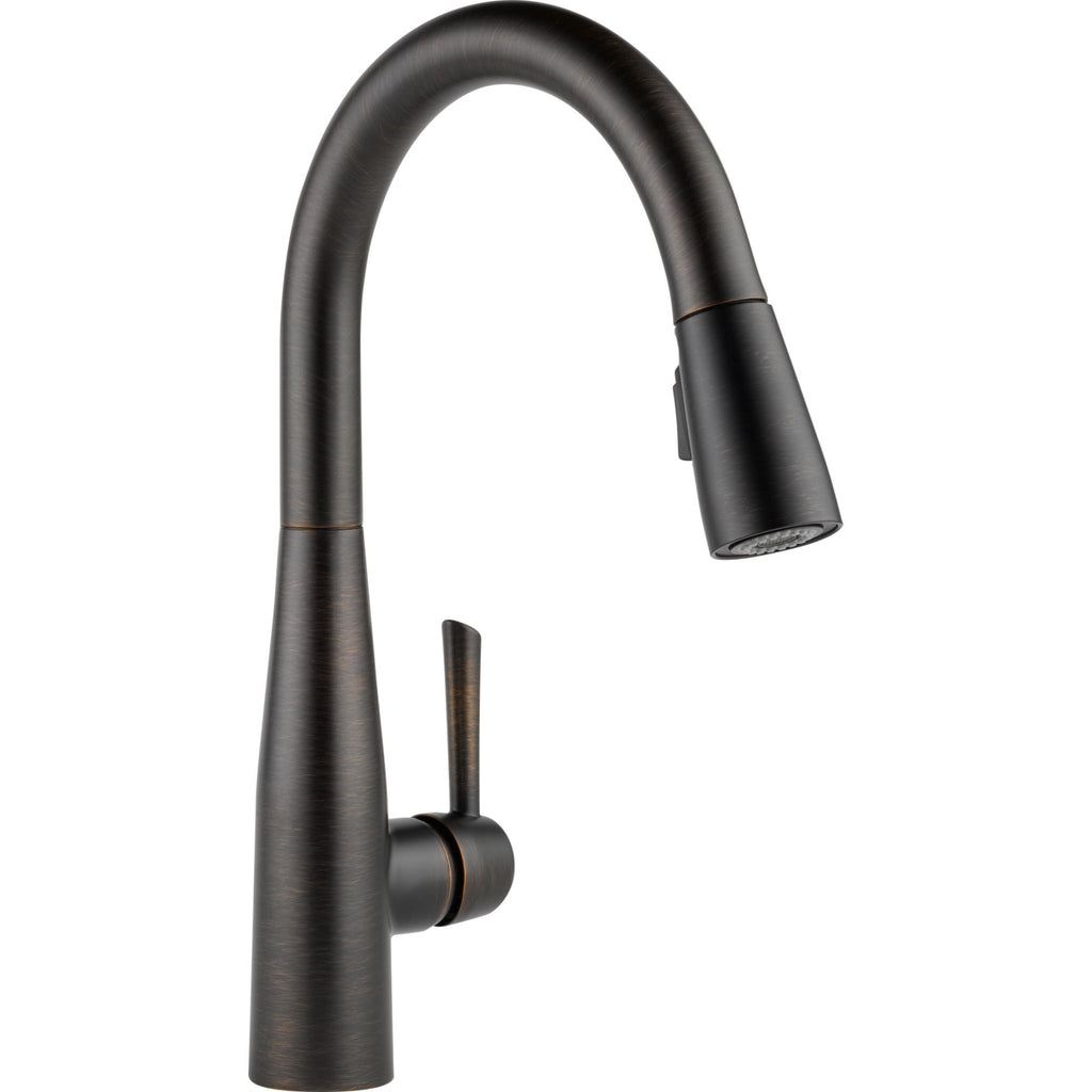 Delta Essa™ Llave de una manija con tubo de salida deslizable para cocina