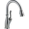 Delta Leland® Llave de una manija con tubo de salida deslizable para cocina