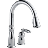Delta Victorian™ Llave de una manija con tubo de salida deslizable para cocina