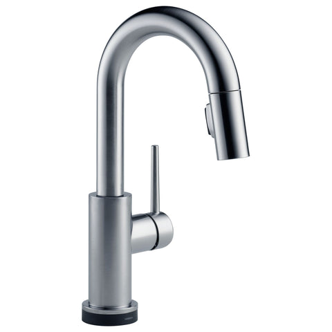 Delta Trinsic® Llave deslizable de una manija para bar o preparación de comida con tecnología Touch2O®