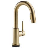 Delta Trinsic® Llave deslizable de una manija para bar o preparación de comida con tecnología Touch2O®