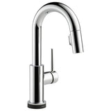 Delta Trinsic® Llave deslizable de una manija para bar o preparación de comida con tecnología Touch2O®