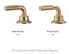 California Faucets D Street Llave Mezcladora para Baño de Nariz Alta Duomando