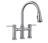 Blanco Empressa Grifo de Cocina Tipo Puente