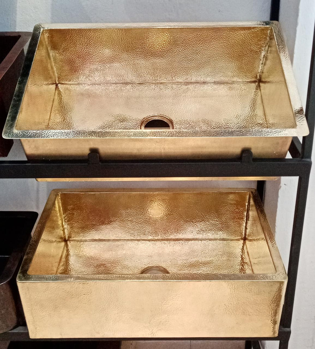 Brass Kitchen sink undermount deep