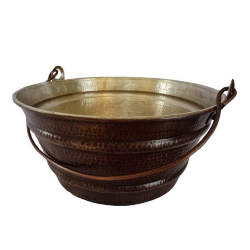 Cubeta Lavabo Cobre con Niquelado