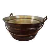 Cubeta Lavabo Cobre con Niquelado