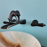 Dark Bronze Waterfall Horse Faucet