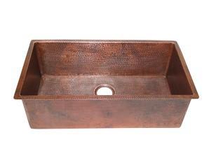 Fregadero de cocina cobre sencillo