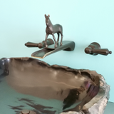 Dark Bronze Waterfall Horse Faucet