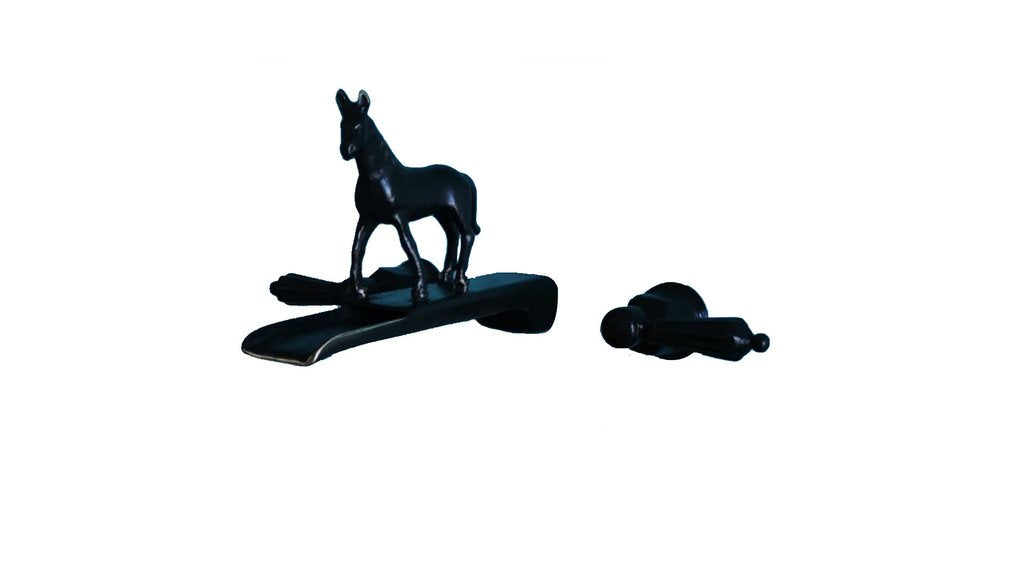 Dark Bronze Waterfall Horse Faucet