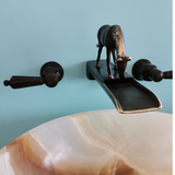 Dark Bronze Waterfall Horse Faucet