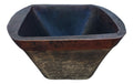 Lavabo de cobre sobre madera