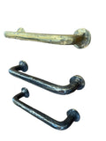 jaladera de bronce con base redonda