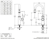 California Faucets Davoli Grifo Monomando Pulldown Para Bar