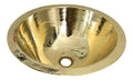 Lavabo de latón circular para baño