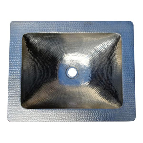 Lavabo de cobre para baño niquelado